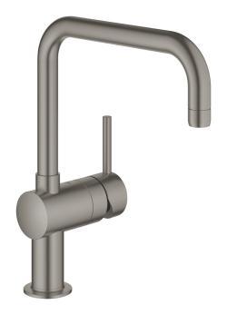 GROHE Minta Tek kumandalı eviye bataryası Antrasit Brushed Hard Graphite 32488AL0