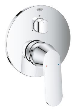 GROHE Eurocosmo Tek kumandalı 3 yönlü banyo bataryası Krom
