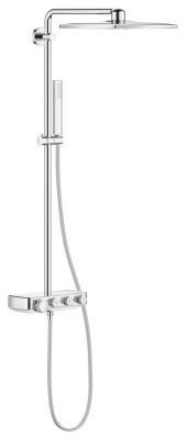 GROHE Euphoria SmartControl System 310 Cube Duvara monte termostatik bataryalı duş sistemi Krom
