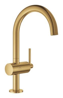 GROHE Atrio Tek kumandalı lavabo bataryası 1/2" L-Boyut Altın Brushed Cool Sunrise