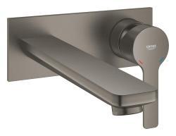 GROHE Lineare İki delikli lavabo bataryası L-Boyut Antrasit Brushed Hard Graphite