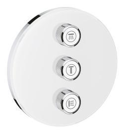 GROHE Grohtherm SmartControl Üç valfli akış kontrollü kumanda Beyaz, krom 29152LS0