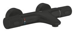 GROHE Precision Feel Termostatik banyo bataryası Siyah Matt Black