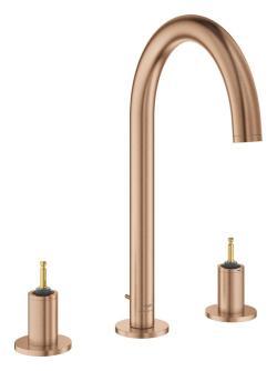 GROHE Atrio Private Collection 3 delikli lavabo bataryası L-Boyut Bronz Brushed Warm Sunset 20593DL0