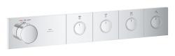 GROHE Grohtherm Aqua Tiles 4 valfli ankastre termostatik batarya Krom