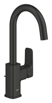 GROHE Cubeo Tek kumandalı lavabo bataryası 1/2" L-Boyut Siyah Matt Black