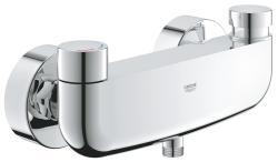 GROHE Eurosmart Cosmopolitan T Zaman ayarlı duş bataryası 1/2", kelebek ve ayarlanabilir sıcaklık sınırlayıcı ile Krom 36320000