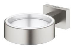 GROHE Essentials Cube Sabunluk tutacağı Supersteel Infinity Kaplama