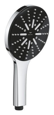 GROHE Rainshower Aqua El duşu 3 akışlı Krom, siyah