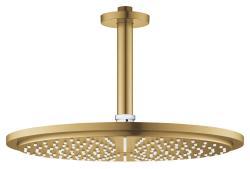 GROHE Rainshower Cosmopolitan 310 Tepe duşu seti 142 mm, tek akışlı Altın Brushed Cool Sunrise