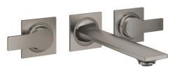 GROHE Allure 3 delikli lavabo bataryası 1/2" M-Boyut Antrasit Brushed Hard Graphite 20193AL2