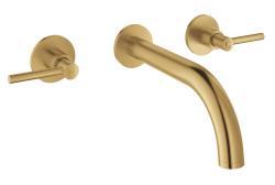 GROHE Atrio 3 delikli lavabo bataryası 1/2" M-Boyut Altın Brushed Cool Sunrise