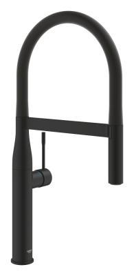 GROHE Essence Tek kumandalı eviye bataryası Siyah Phantom Black 30503KF0