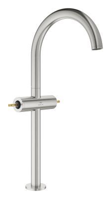 GROHE Atrio Private Collection Tek delikli lavabo bataryası 1/2" XL-Boyut Supersteel Infinity Kaplama 21140DC0