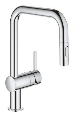 GROHE Minta Tek kumandalı eviye bataryası Krom 32322002