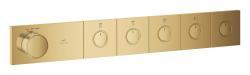GROHE Grohtherm Aqua Tiles 5 valfli ankastre termostatik batarya Altın Cool Sunrise