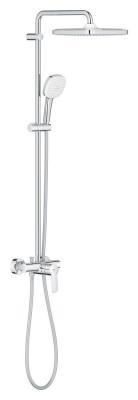 GROHE Tempesta System 250 Cube Duvara monte tek kumandalı bataryalı duş sistemi Krom