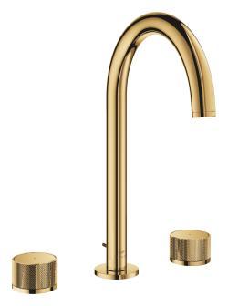 GROHE Atrio Private Collection 3 delikli lavabo bataryası L-Boyut Altın Cool Sunrise 20595GL0