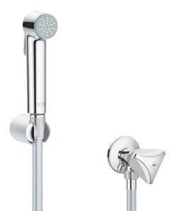 GROHE Tempesta-F Taharet Spreyi 30 Duvardan askılı set 1 akışlı, ara musluk ile birlikte Krom 26357000