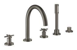 GROHE Atrio 5 delikli küvet bataryası Antrasit Brushed Hard Graphite 29408AL0