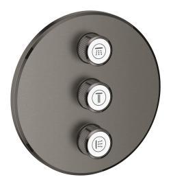 GROHE Grohtherm SmartControl Üç valfli akış kontrollü kumanda Antrasit Brushed Hard Graphite 29122AL0