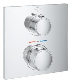 GROHE Allure Tek valfli akış kontrollü, ankastre termostatik duş bataryası Krom