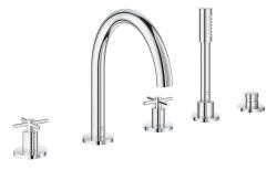 GROHE Atrio 5 delikli küvet bataryası Krom 29408000