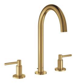 GROHE Atrio 3 delikli lavabo bataryası L-Boyut Altın Brushed Cool Sunrise 20649GN0