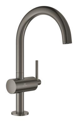GROHE Atrio Tek kumandalı lavabo bataryası 1/2" L-Boyut Antrasit Brushed Hard Graphite