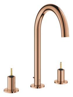 GROHE Atrio Private Collection 3 delikli lavabo bataryası L-Boyut Bronz Warm Sunset 20593DA0