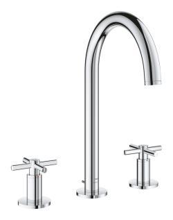 GROHE Atrio 3 delikli lavabo bataryası L-Boyut Krom 20643000