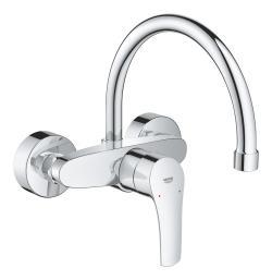 GROHE Eurosmart Tek kumandalı eviye bataryası Krom 32482003