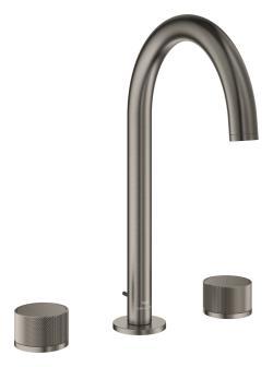 GROHE Atrio Private Collection 3 delikli lavabo bataryası L-Boyut Antrasit Brushed Hard Graphite 20595AL0