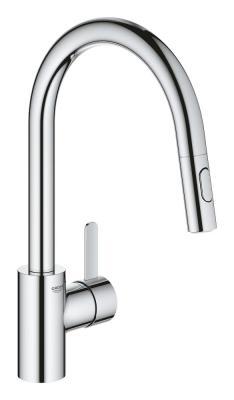 GROHE Eurocosmo Tek kumandalı eviye bataryası Krom 31481001