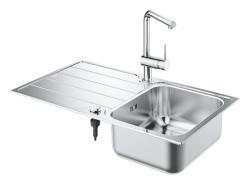 GROHE Minta Eviye ve batarya seti Paslanmaz Çelik Brushed Stainless Steel