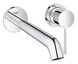 GROHE Essence İki delikli lavabo bataryası L-Boyut Krom 19967001