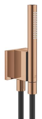 GROHE Rainshower Aqua Stick el duşu seti, 2 fonksiyonlu, duş hortumu ve manyetik duvar askısı ile Bronz Warm Sunset