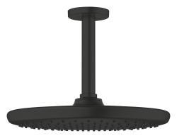 GROHE Tempesta 250 Tepe duşu seti 142 mm, tek akışlı Siyah Matt Black
