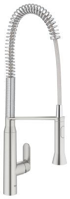 GROHE K7 Tek kumandalı eviye bataryası Supersteel Infinity Kaplama 32950DC0