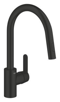 GROHE Get Tek kumandalı eviye bataryası Siyah Matt Black 314842431