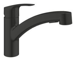 GROHE Eurosmart Tek kumandalı eviye bataryası Siyah Matt Black 303052431