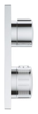 GROHE Allure 2 yollu yönlendiricili ankastre termostatik batarya Krom