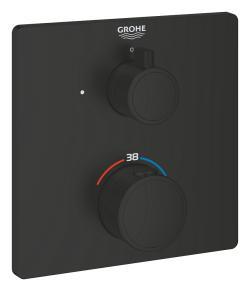 GROHE Grohtherm Ankastre termostatik banyo bataryası Siyah Matt Black 1022152430