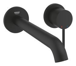 GROHE Essence İki delikli lavabo bataryası L-Boyut Siyah Phantom Black