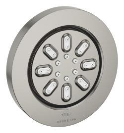 GROHE Rainshower Aqua Yuvarlak yan duş, 2 fonksiyonlu Supersteel Infinity Kaplama