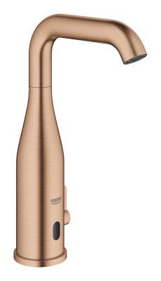GROHE Essence E Fotoselli lavabo bataryası, 1/2", çift su girişli ayarlanabilir sıcaklık sınırlayıcısı Bronz Brushed Warm Sunset