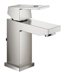 GROHE Eurocube Tek kumandalı lavabo bataryası S-Boyut Supersteel Infinity Kaplama