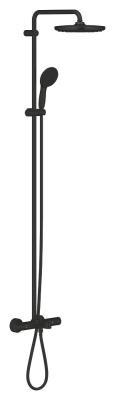 GROHE Tempesta System 250 Duvara monte termostatik banyo bataryalı duş sistemi Siyah Matt Black