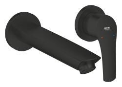 GROHE Eurosmart İki delikli lavabo bataryası M-Boyut Siyah Matt Black