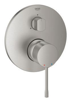 GROHE Essence Tek kumandalı 3 yönlü banyo bataryası Supersteel Infinity Kaplama 24092DC1